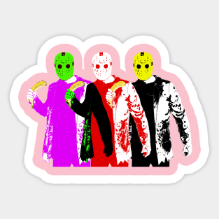 Psychedelic Jason LSD Funky Mash | Acid Bath Jason Voorhees Mirror Surreal Popart by Tyler Tilley (tiger picasso) Sticker